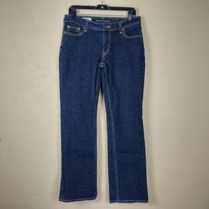 BANANA REPUBLIC CLASSIC BOOT CUT WOMEN SIZE 10 STRETCH DARK WASH BLUE‎ JEANS